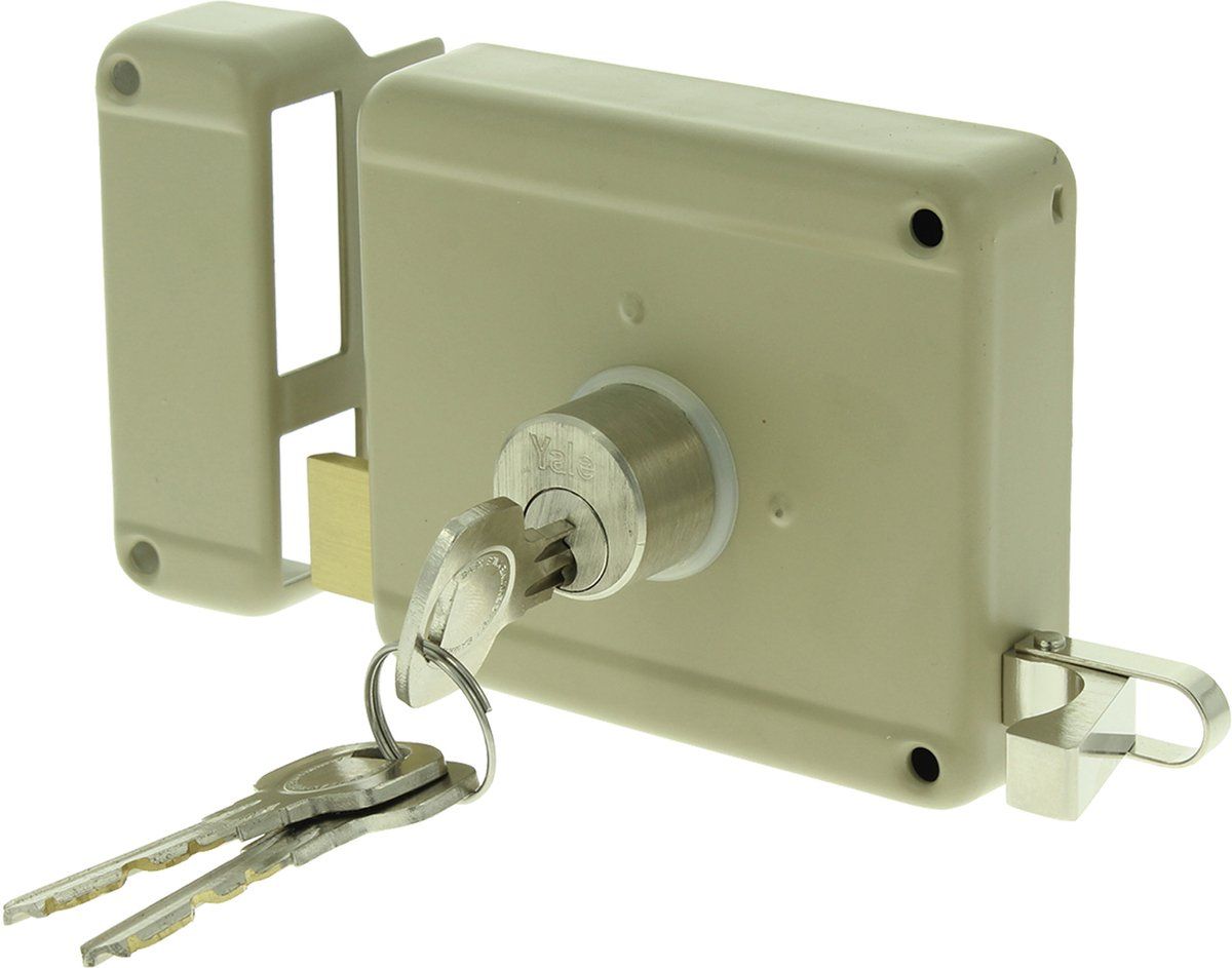 Yale 630 - Oplegslot Vaste Buitencilinder - Doornmaat 50 Mm - Grijs