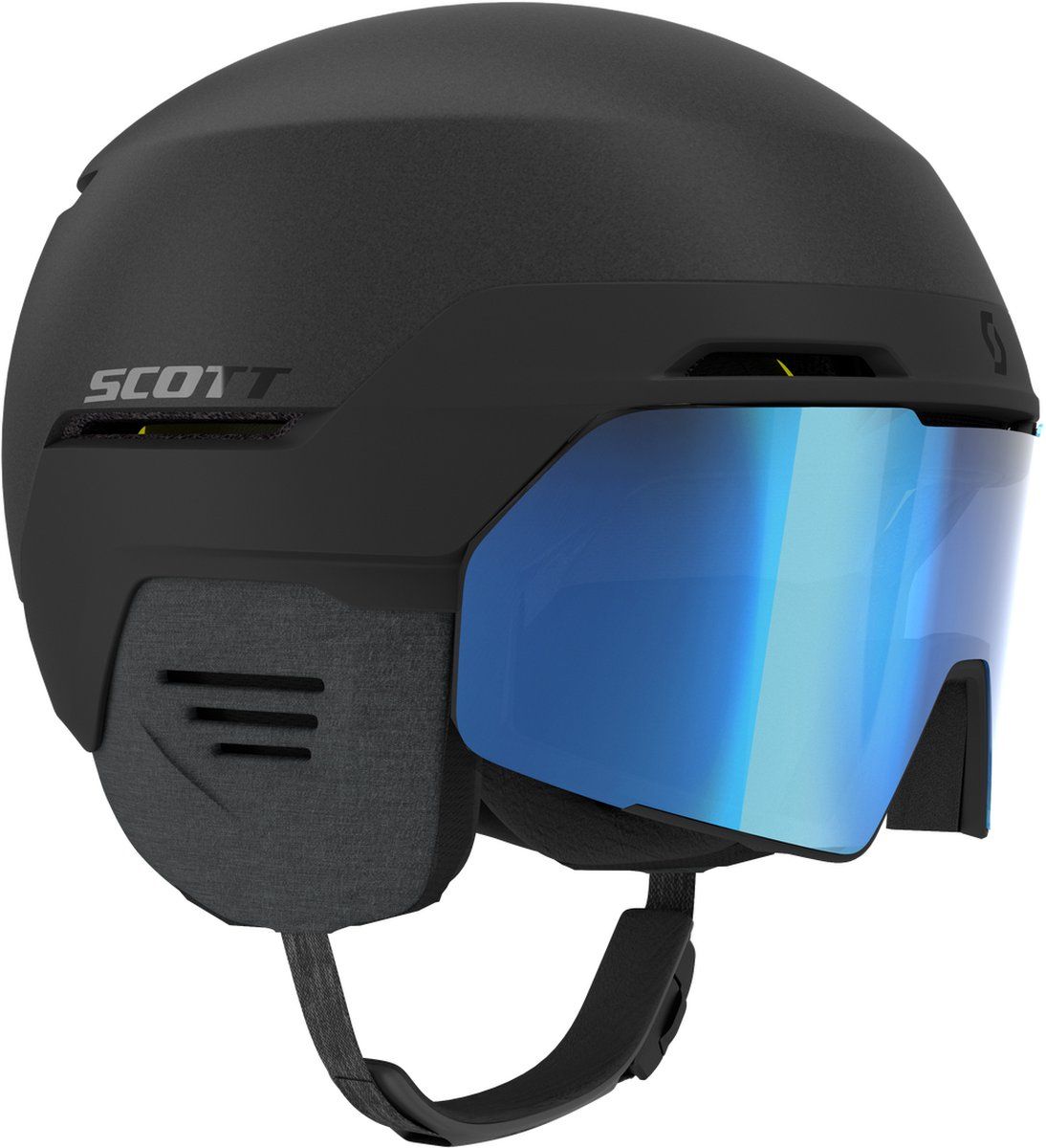 Scott Blend Plus Ls - Skihelm Met Geïntegreerde Skibril - Mips - Zwart - Maat S 51-55 Cm