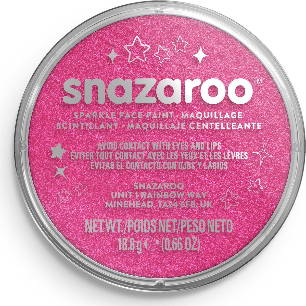 Snazaroo Schmink - Face&Body Paint - Parelmoer Roze - Sparkle Pink (18 Ml)