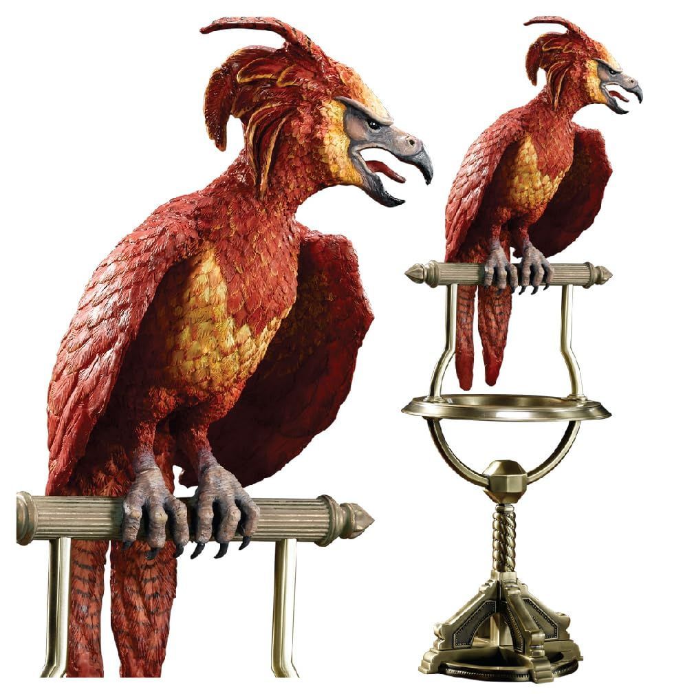 Noble Collection Bronzen Harry Potter - Fawkes Phoenix Standbeeld - Polystone - Bronskleurig