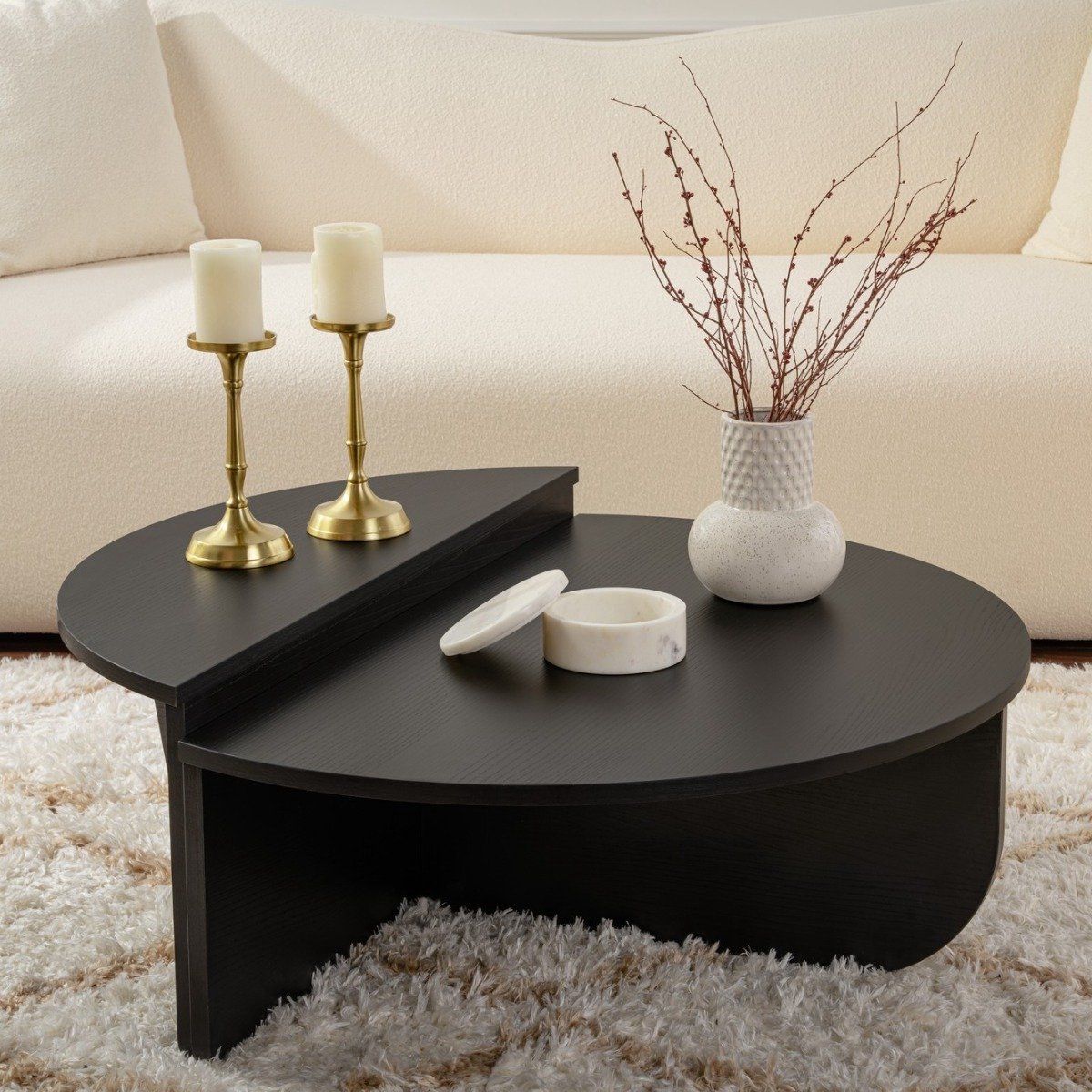 Arabic House Orion - Salontafel - Ronde Vorm - Zwart