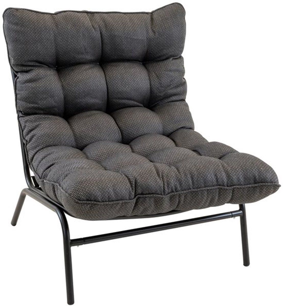 Les Zenzi Relaxstoel - Tuinstoel - Ergonomisch Design - Zwart