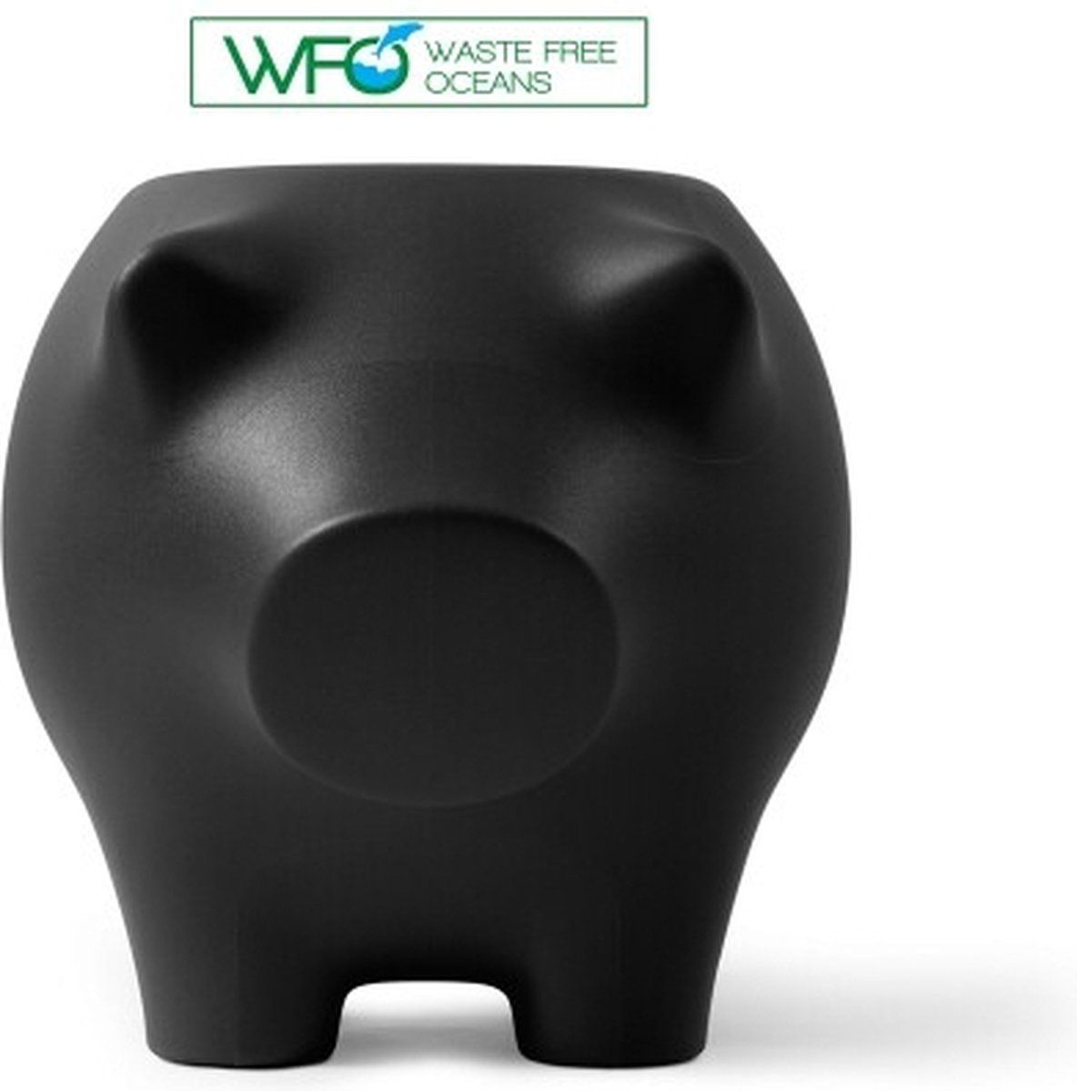Bijzetvarken Oceaanzwart / Sidepig Oceanblack - Design Bijzettafel - Visnet Materiaal - Werkwaardig.