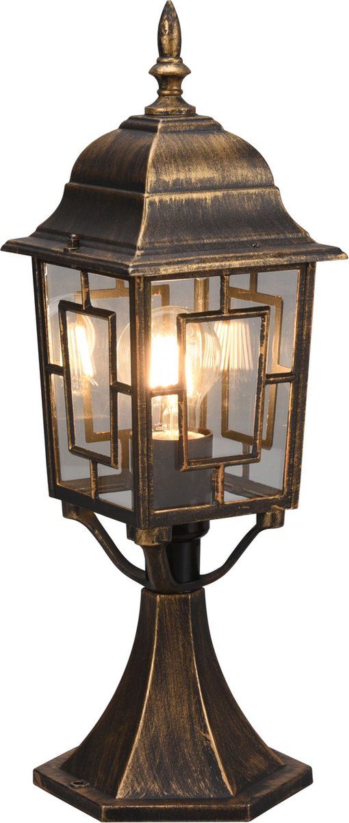 Trio Volturno - Paalverlichting - Antieke Roest - IP23 (excl. 1x E27 4W)