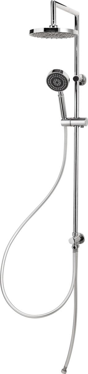 Differnz Topline Doucheset - Handdouche 10 Cm En Hoofddouche 20, 5 Cm - Chroom