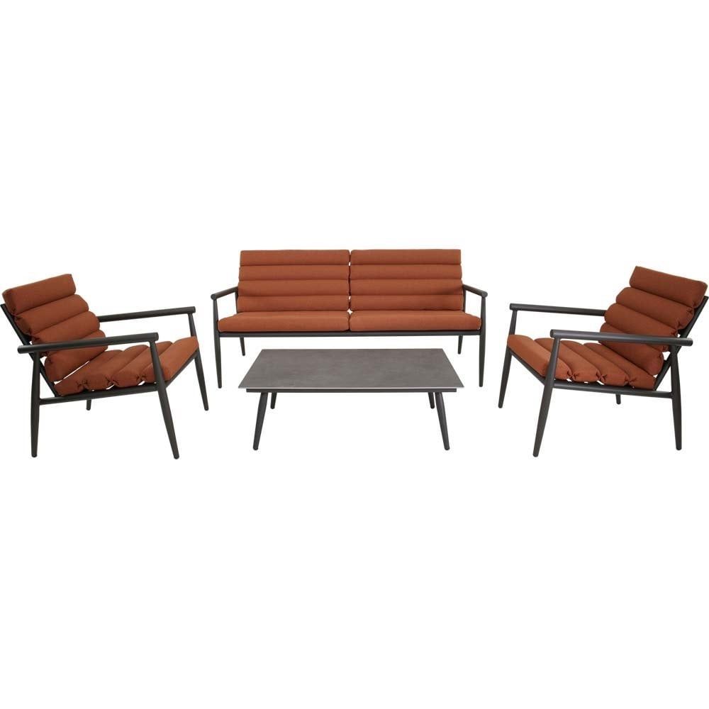 Hartman Harper - Lounge-Set - Aluminium Frame Antraciet - 277gr/m² Olefin Kussen