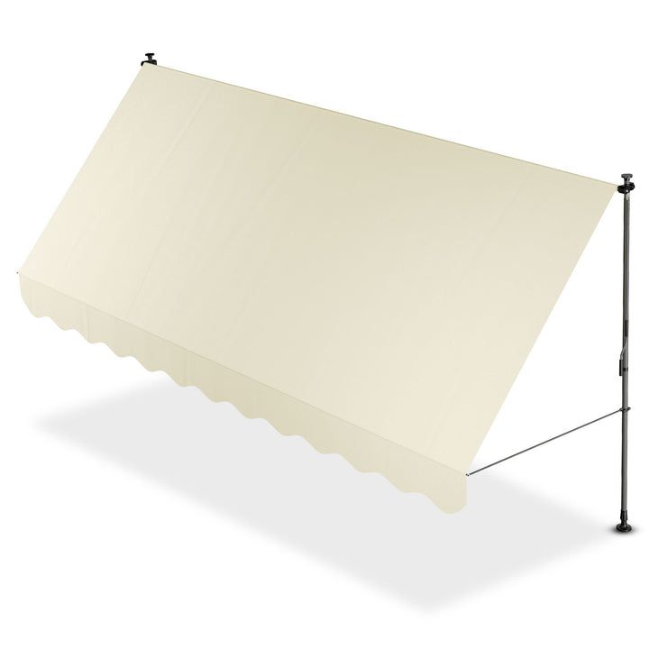 Merkloos Juskys Zonneluifel - 400 X 120 Cm - Waterafstotend En Uv-Bestendig - Beige