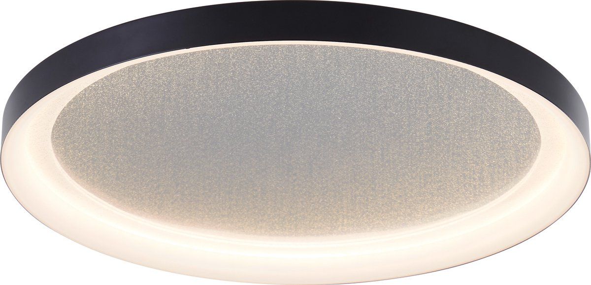 Brilliant Quito - Plafondlamp - LED 30W - 42cm - Zwart - Glittereffect - 3-step dim