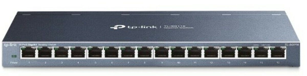 TP-Link TL-SG116E - Netwerkswitch - 16 Poorten - Unmanaged