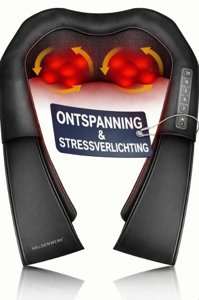 Heldenwerk Massageapparaat - Met warmte - Schouders, Nek, Rug, Benen