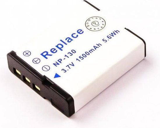 Ent AccuCell-batterij Geschikt Voor Casio Np-130, Exilim Ex-H30, Ex-ZR100