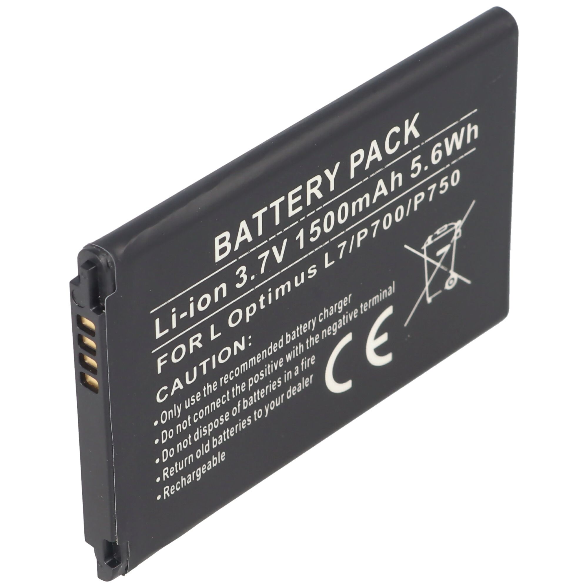 AccuCell-batterij geschikt voor LG Optimus L7, Optimus P700, BL-44JH