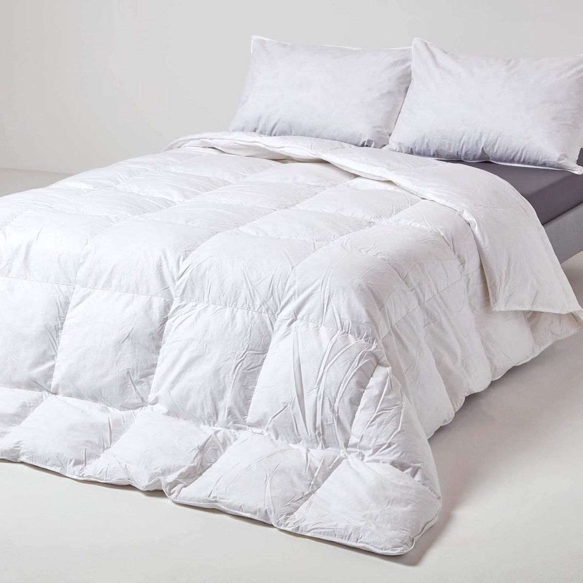 Homescapes Winterdekbed - Donzen Dekbed 200x200 Cm - Warmteklasse 1-2 - Wit