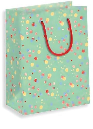 Merkloos Papieren Cadeau Tas L Summer Dots