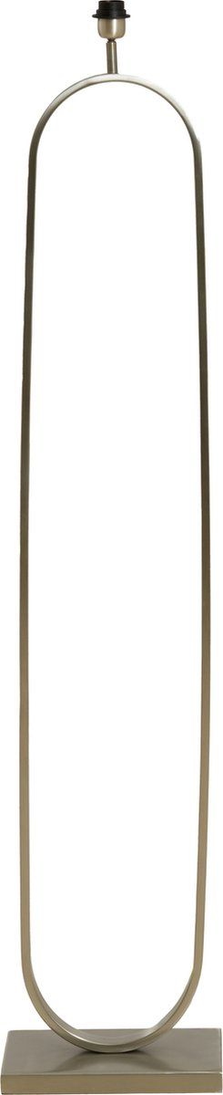 Light&Living Vloerlamp Jamiri - 142cm Hoog - Nikkel - Excl. Kap