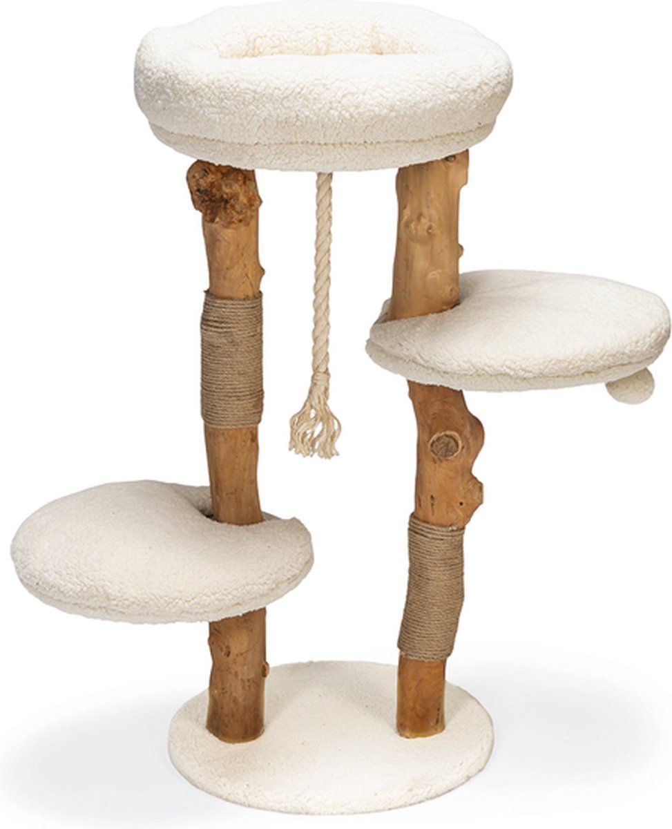 Designed By Lotte Vanja - Krabmeubel - 3 Ligplekken - Hout - 40x40x87, 5 Cm