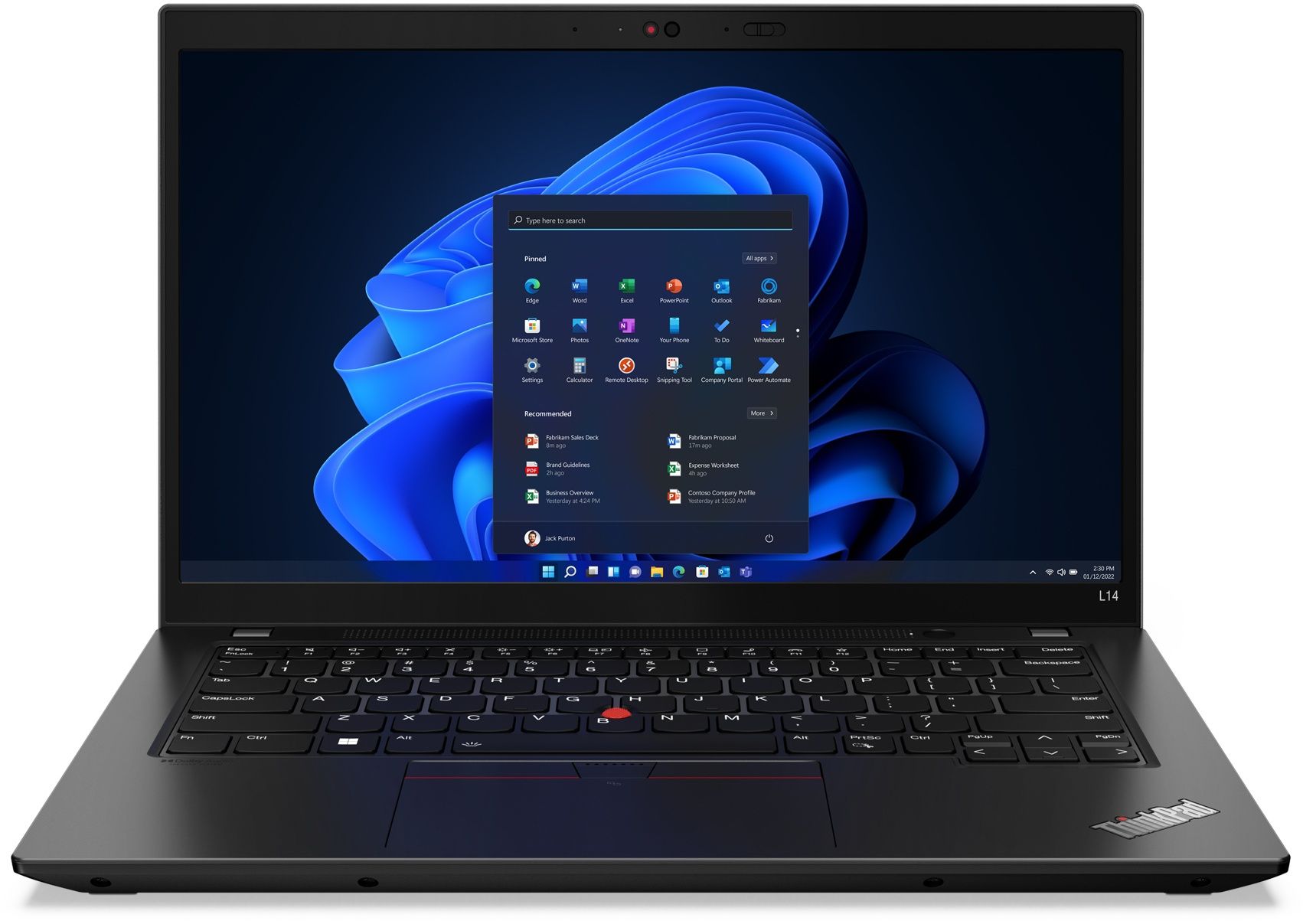 Lenovo ThinkPad L14 Gen 3 - Laptop - Intel Core i5-1235U 16GB RAM 256GB NVMe 14 inch Full HD