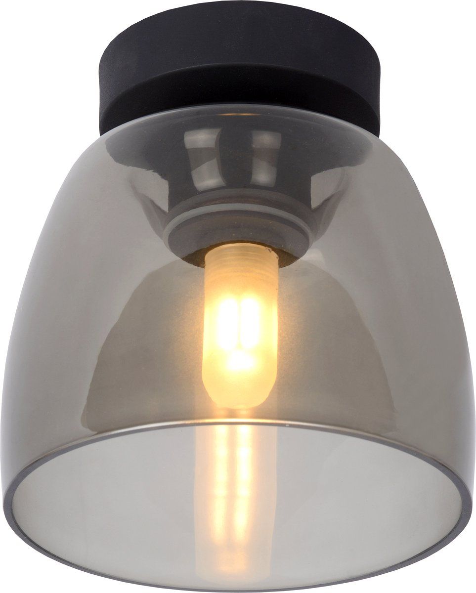 Lucide TYLER - Plafonnière - IP44 - Ø 16,1 cm - 1xG9 - Zwart