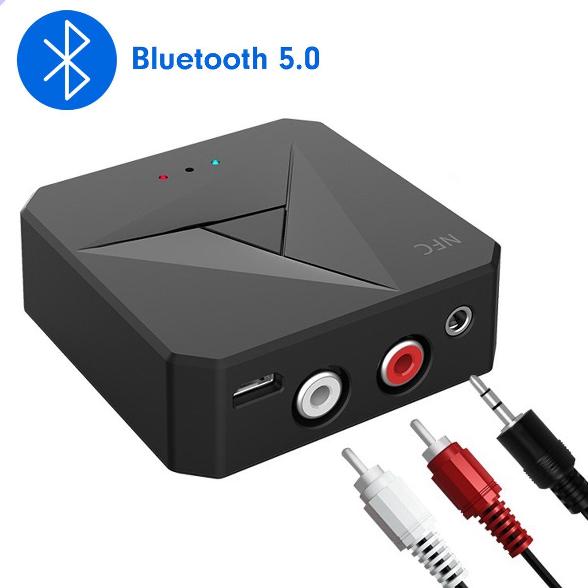 Exclusive By Tw M21 - Bluetooth Transmitter&Receiver 2 In 1 - Bluetooth 5.4 - Zender En Ontvanger - Zwart