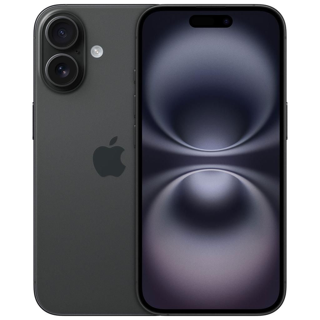 Apple iPhone 16 - Zwart - 128 GB - eSIM