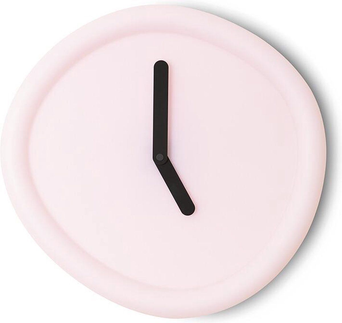 Ronde Klok Babyroze / Round Clock Babypink - Design Klok Werkwaardig