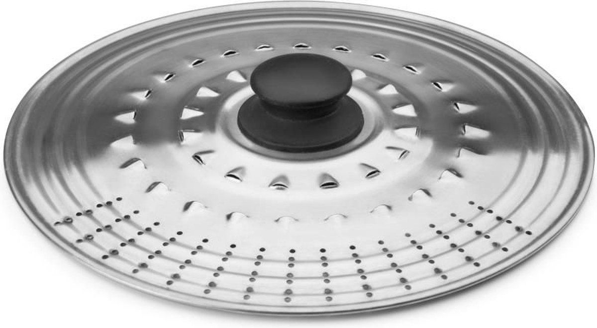 Ibili - Deksel - Multi-functioneel - 22-24-26 cm - Grijs