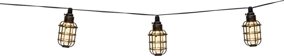 Grundig Lichtsnoer Op Zonne-energie - Tuinverlichting 10 Led Lantaarns - 12 Lumen - Warm Wit Licht - 3, 8 Meter