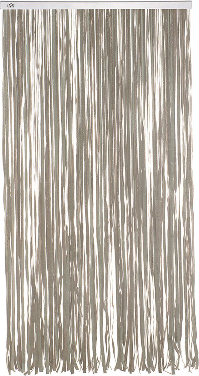 Livn Deurgordijn Tape - Vliegengordijn Met Aluminium Rail - Max Deuropening 100x231, 5 Cm - Grijs