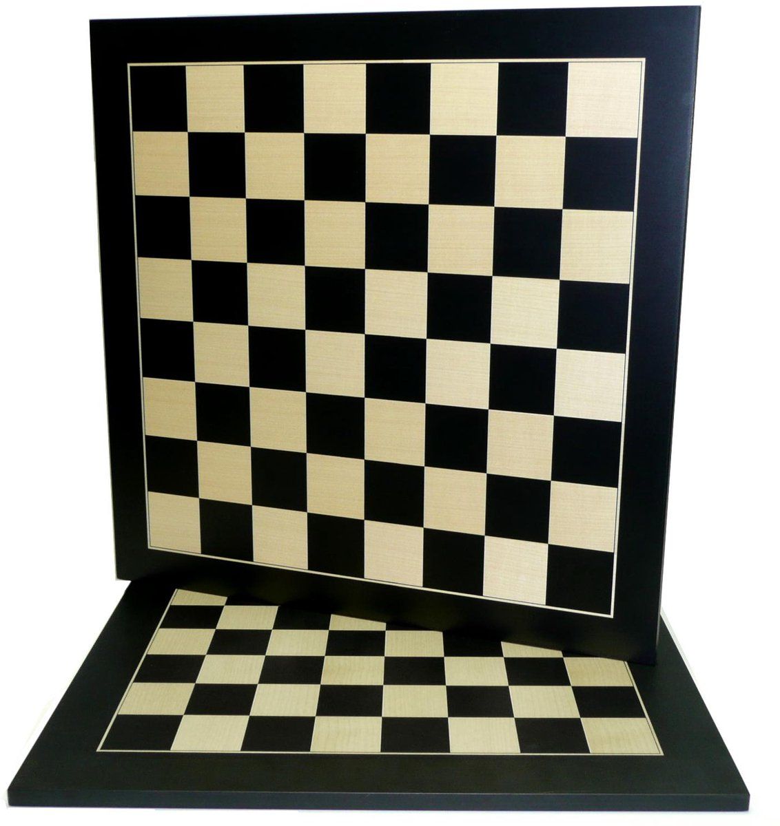 HOT Games Schaakbord - Schaakbord - 40 mm vakjes - Zwart/Ahorn