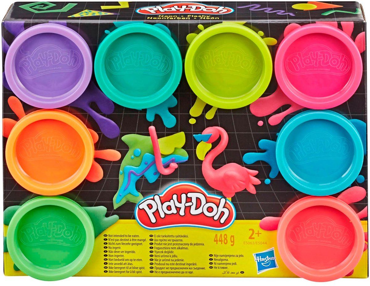 8 potjes - Neon kleuren