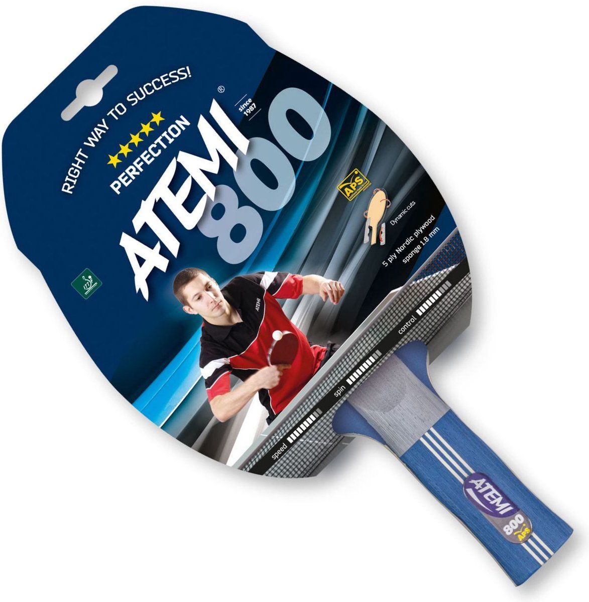 Atemi Tafeltennisbat Training 800 ***** Ittf