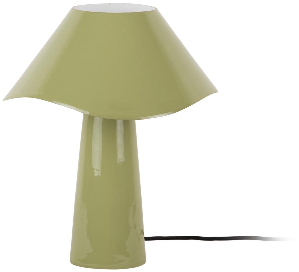 Leitmotiv Ameno - Tafellamp - Moderne mushroom-vorm - Groen -Ø28cm