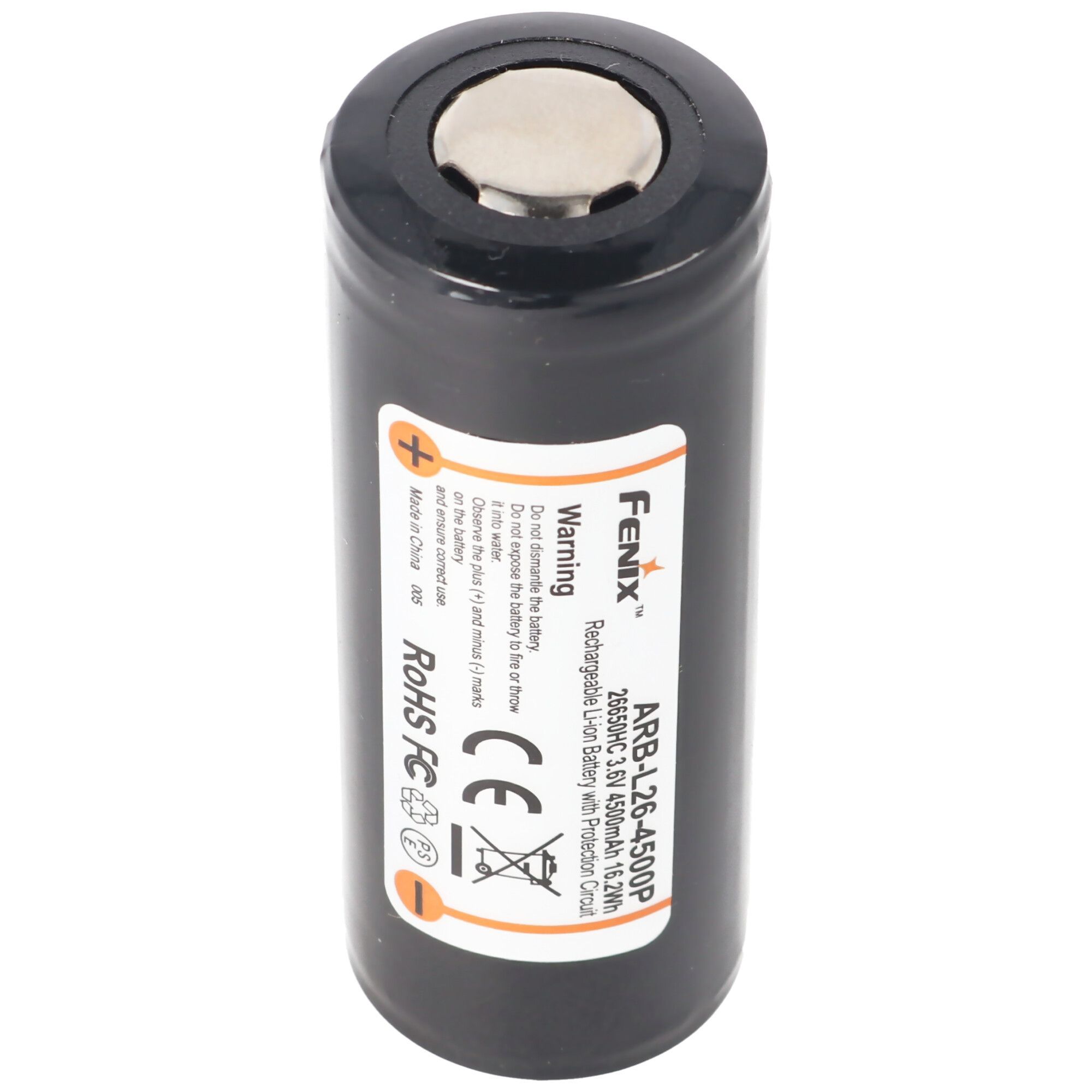 Fenix ARB-L26-4500P - 26650 Li-ion batterij - 4500mAh beschermd