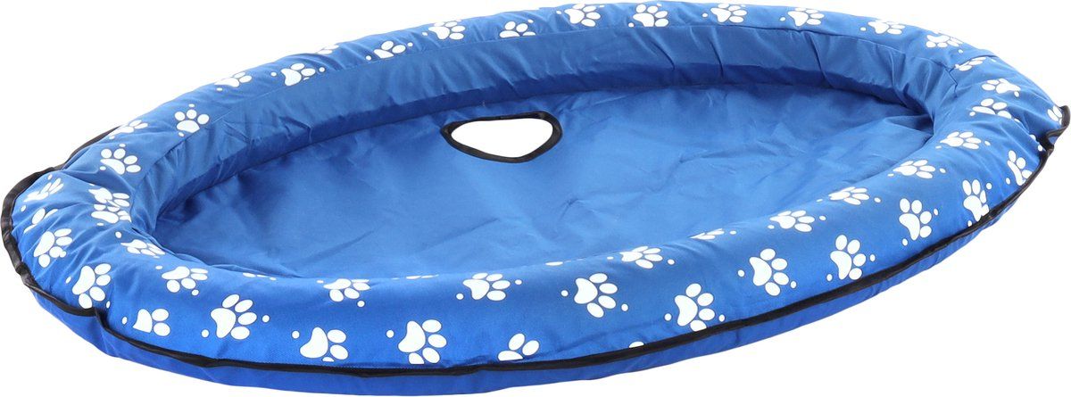 Flamingo Flosi - Luchtbed Honden - Inclusief Luchtpomp - Blauw 100x65cm