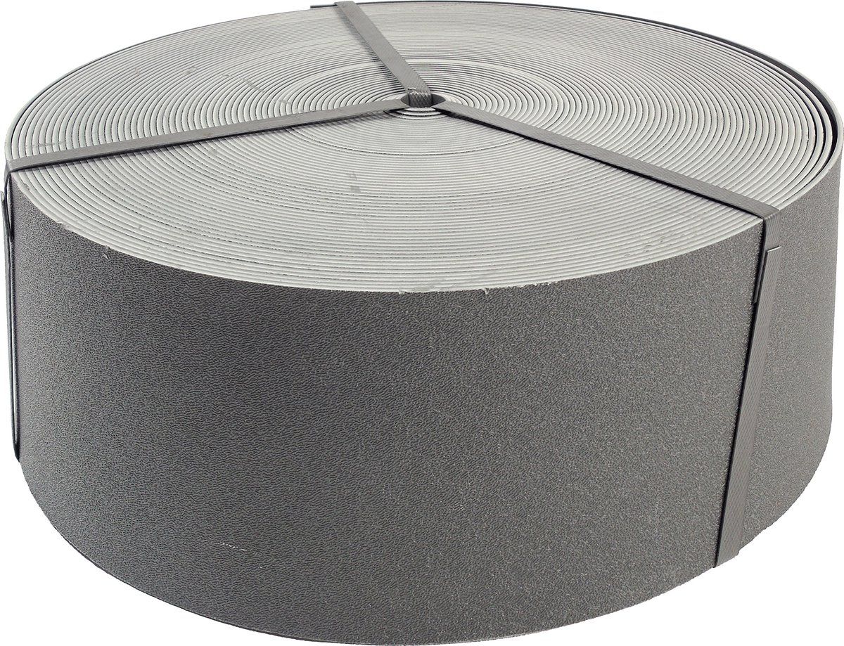 Nature - Borderrand Op Rol - 15cm X 40m - 3mm Dik - Flexibel - Grijs