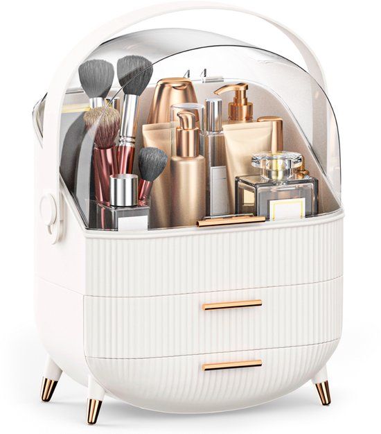 Organess - Make Up Organizer - Opbergdoos - Skincare Organizer - Make Up Koffer - Wit