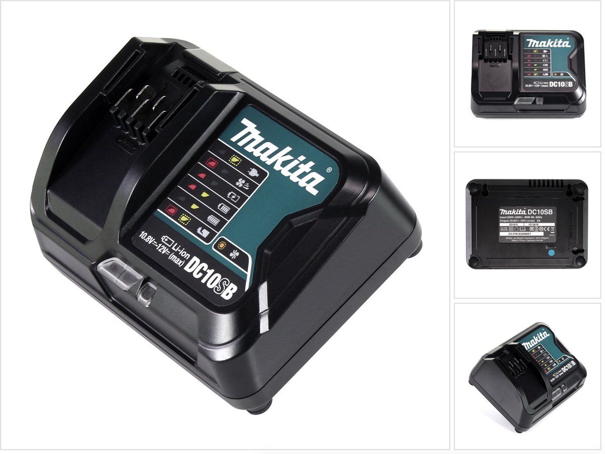 Makita Dc10sa Dc10sb 10.8v 12v Cxt 22 Minute Fast Slide Battery Charger