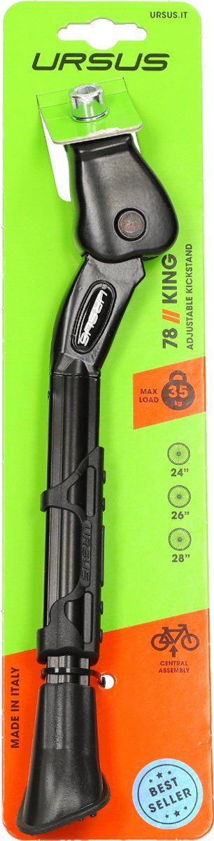 Ursus King - Fietsstandaard - Verstelbaar - Zwart - 26-28 Inch