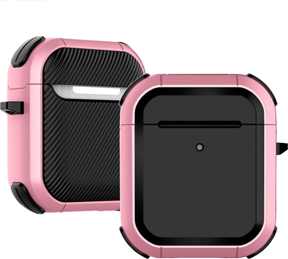 Cosoki AirPods 2&1 - Hoesje met sleutelhanger - Schokbestendig - Roze