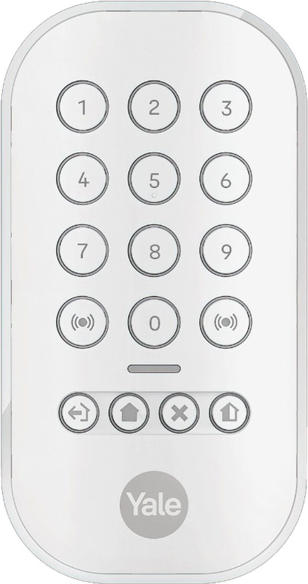 Yale Keypad - Paniekknop - Verlicht Toetsenbord - Wit