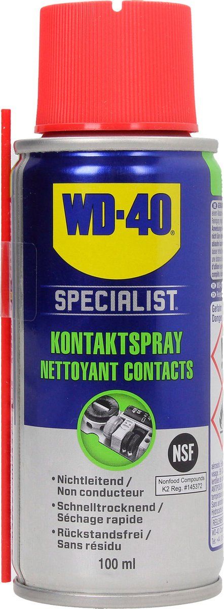 WD-40 Specialist® Contactspray - Contact Cleaner - Voor elektrische onderdelen - 100ml