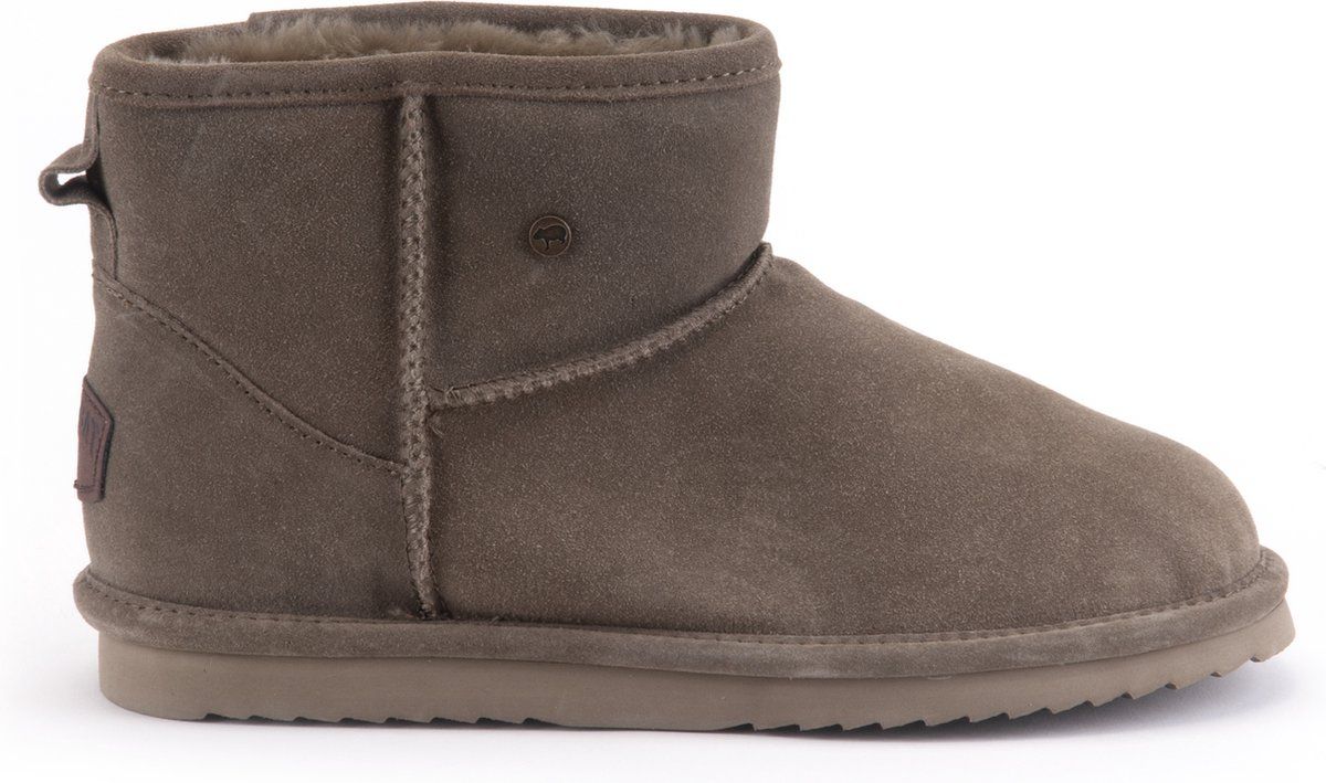 Warmbat Wallaby - Dames Laarzen - Suède - Mosgroen - Maat 40