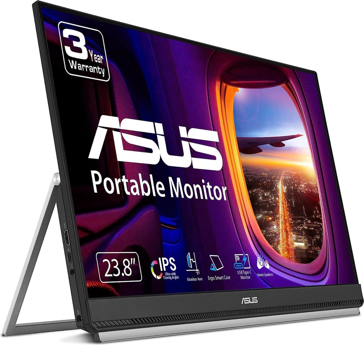 ASUS ZenScreen MB249C - Portable Monitor - 24 inch FHD - USB-C 60W - 75Hz - Met Stand