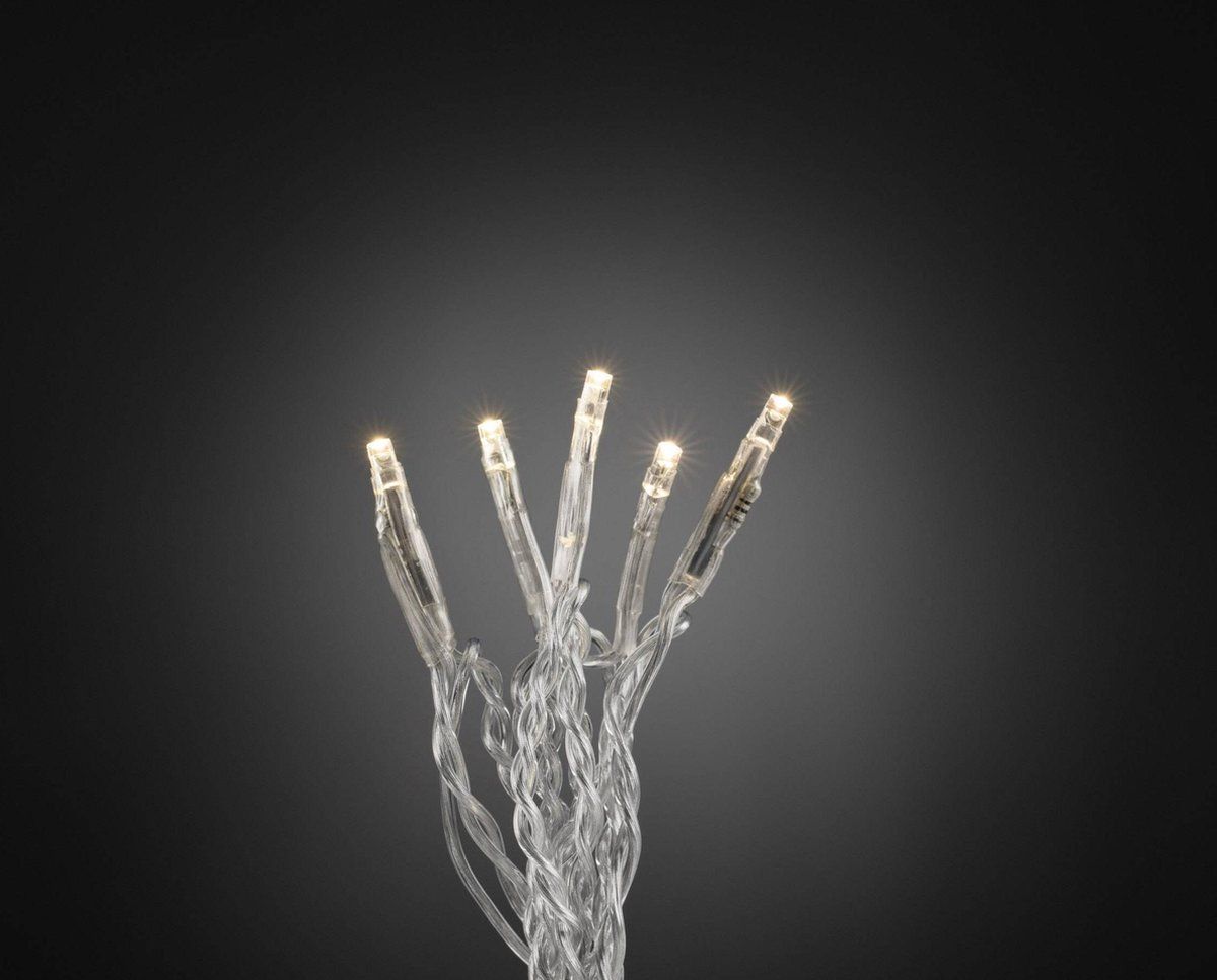 Konstsmide 6354-123 Micro-lichtketting Binnen Energielabel, Led Werkt Op Het Lichtnet 100 Led Warm-wit Verlichte Lengte