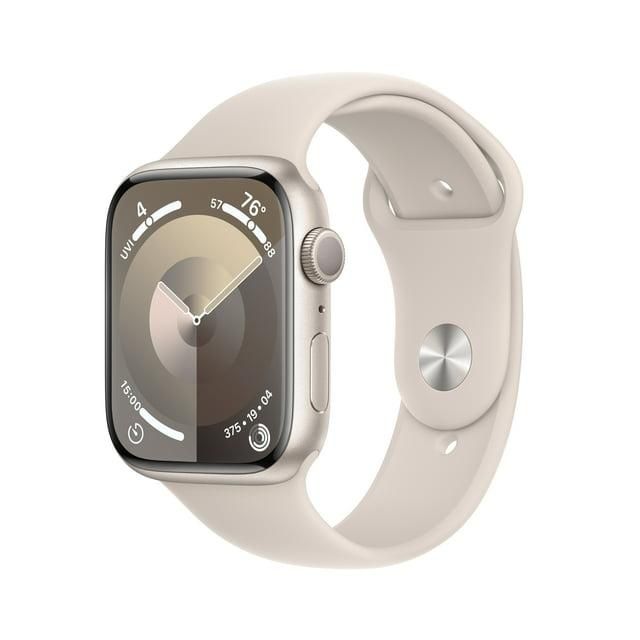 Apple Watch Series 9 - 45mm - Aluminium - Sterrenlicht - GPS + Cellular