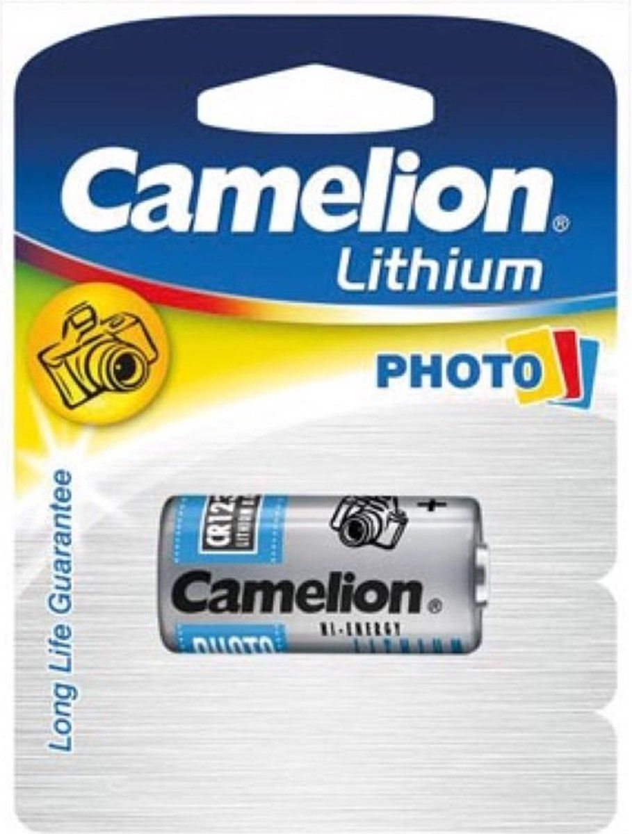 Camelion CR123A - Lithium Batterij 3.0 V 1300 MAh - Zilver (1 St/blister)