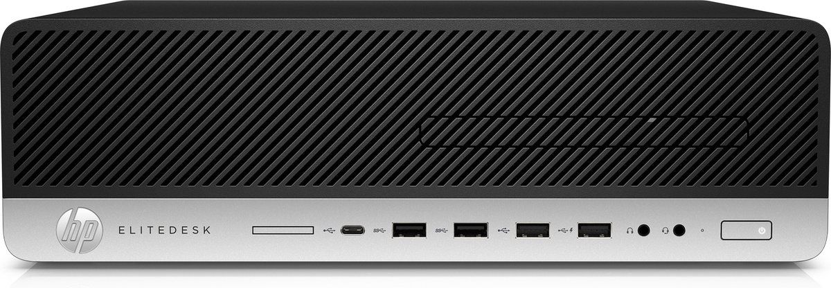 HP EliteDesk 800 G4 - SFF PC - Intel® Core™ i5-8500 8 GB DDR4 256 GB SSD Zwart Zilver