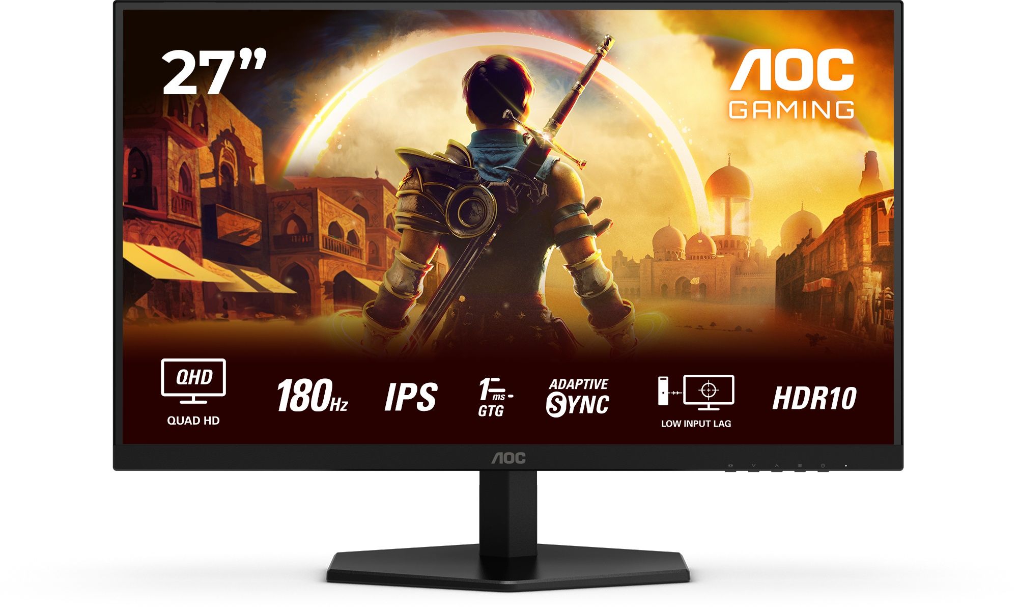 Aoc Zwart Q27g42xe - Gaming Monitor - 27"Qhd 180Hz 1Ms