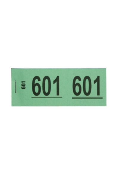 Merkloos Nummerblokjes 1-1000 42 X 105 Mm Groen