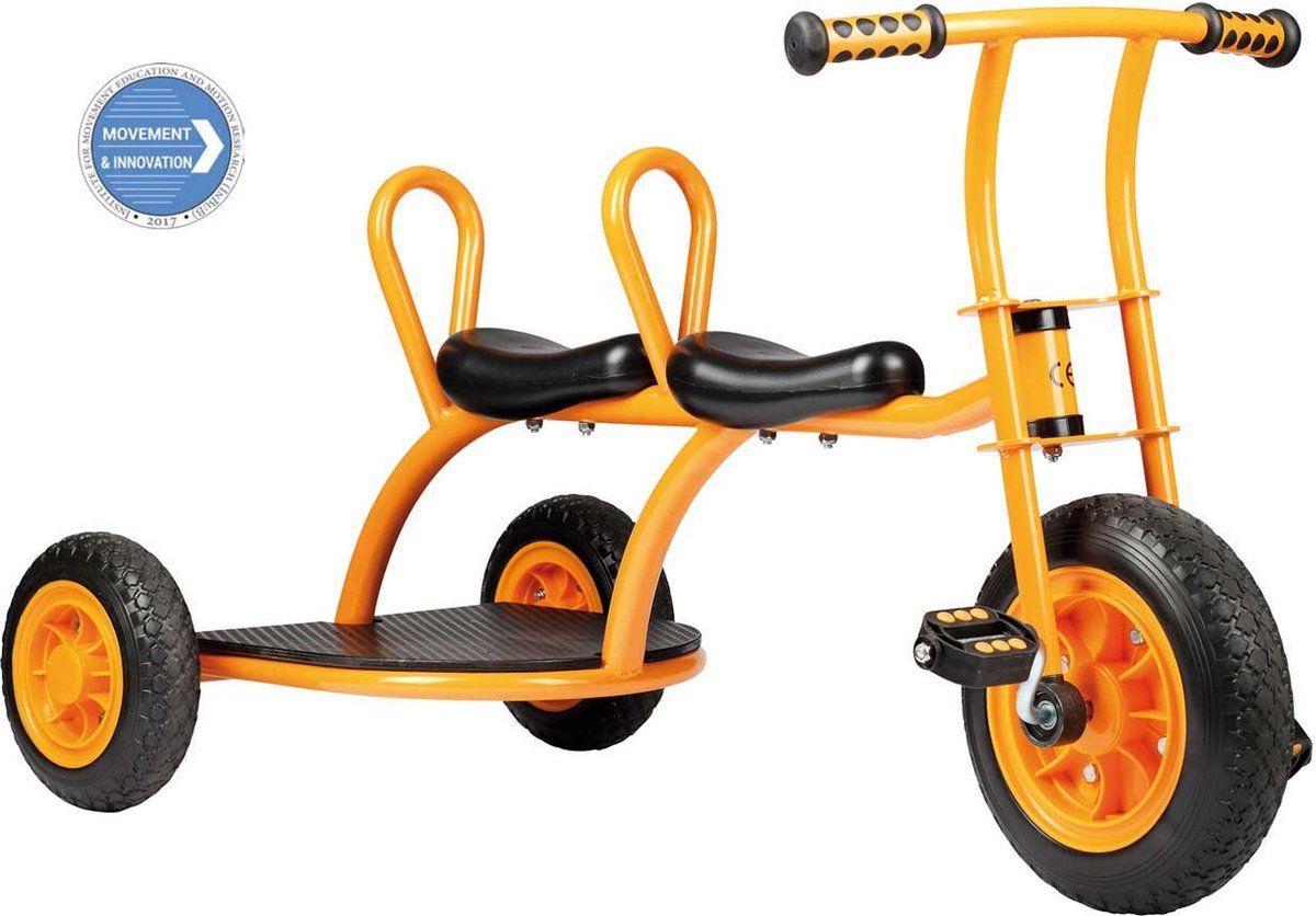 Top Trike - Dreirad Taxi - Duwstang Veiligheidsgordel - Geel
